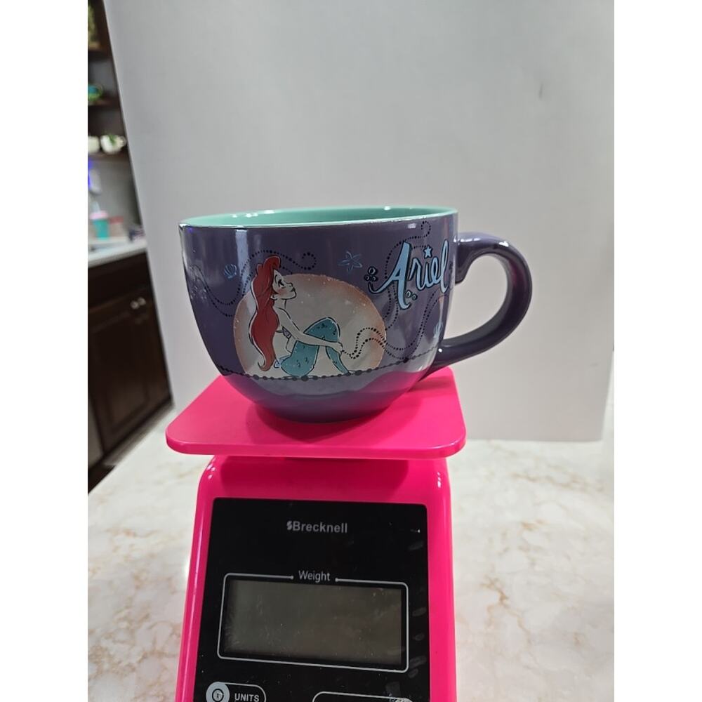 24 Oz. Ariel Coffee Soup Cup Mug Disney Silver Buffalo Little Mermaid Moonlight
